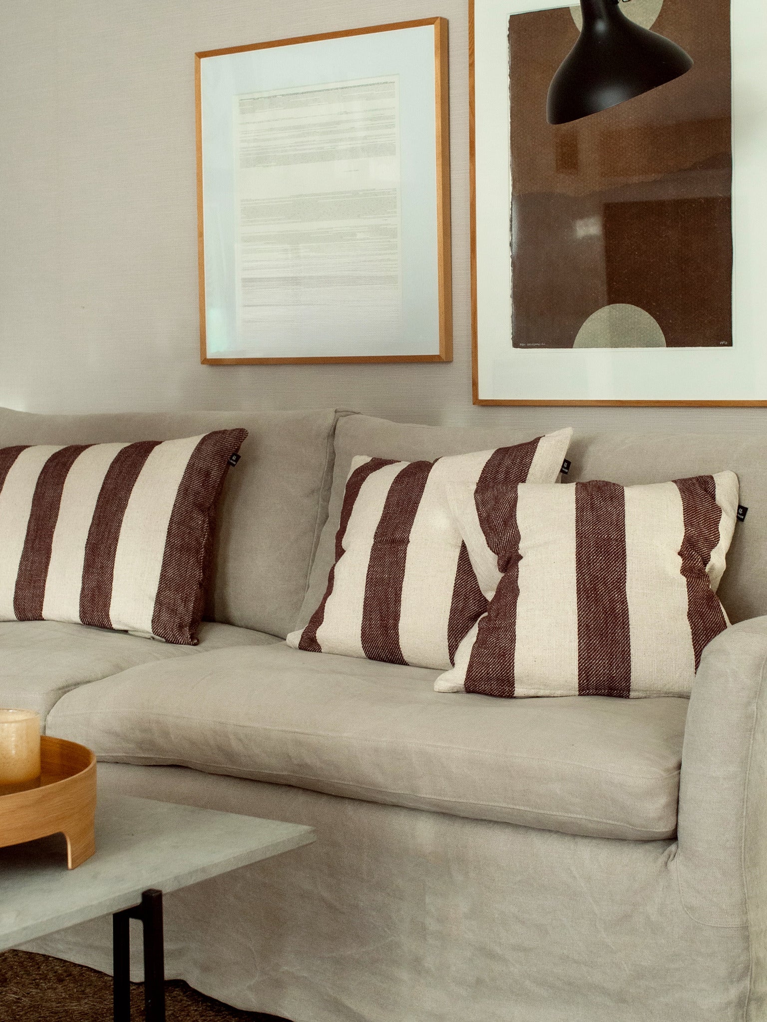 Aberdeen Kuddfodral Burgundy 50x50 cm | HIMLA