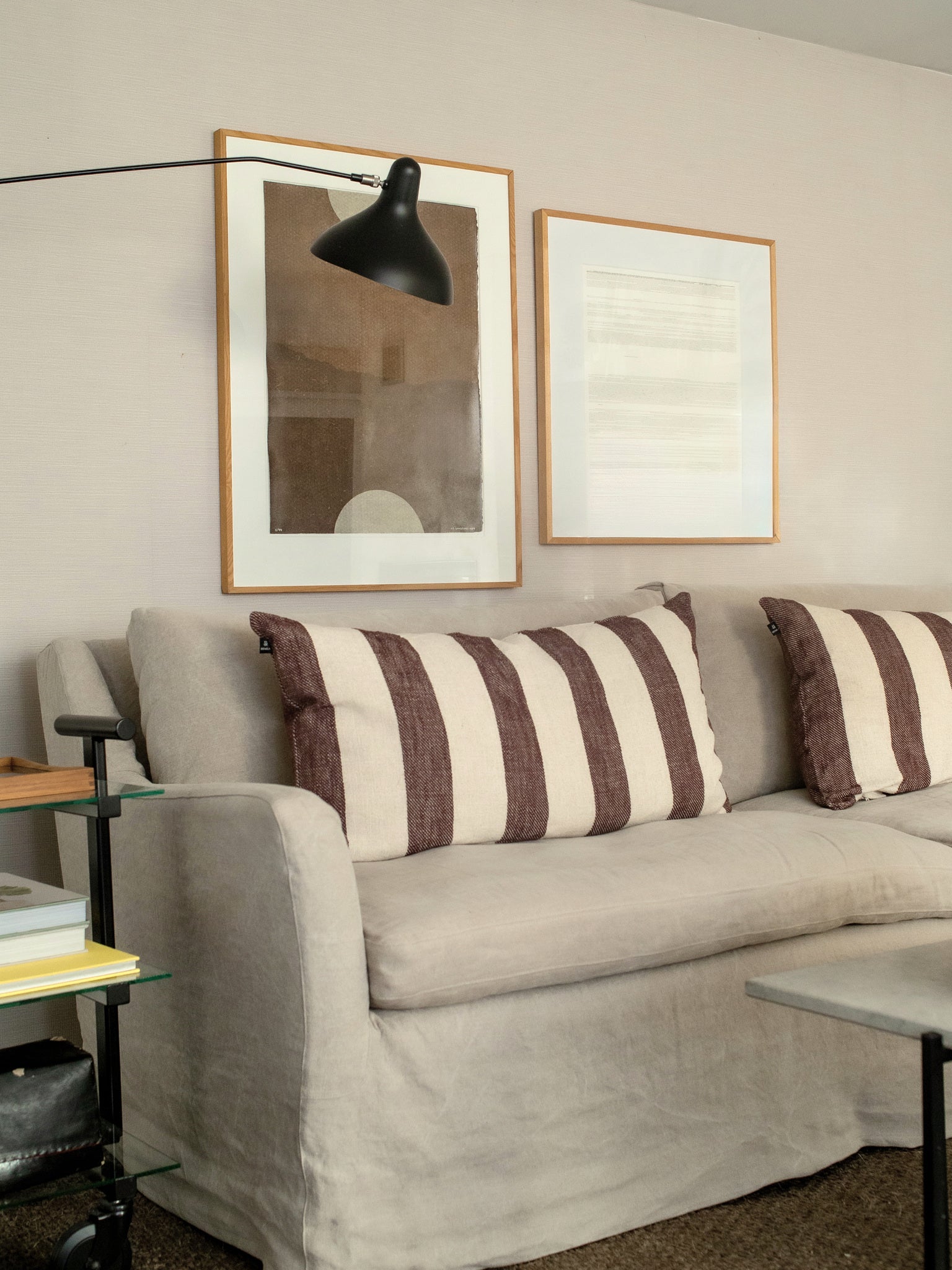 Aberdeen Kuddfodral Burgundy 50x90 cm | HIMLA