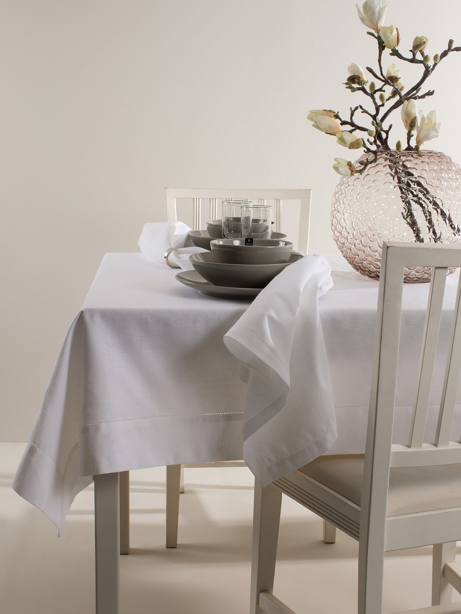 Ebba Måttbeställd Duk White | HIMLA