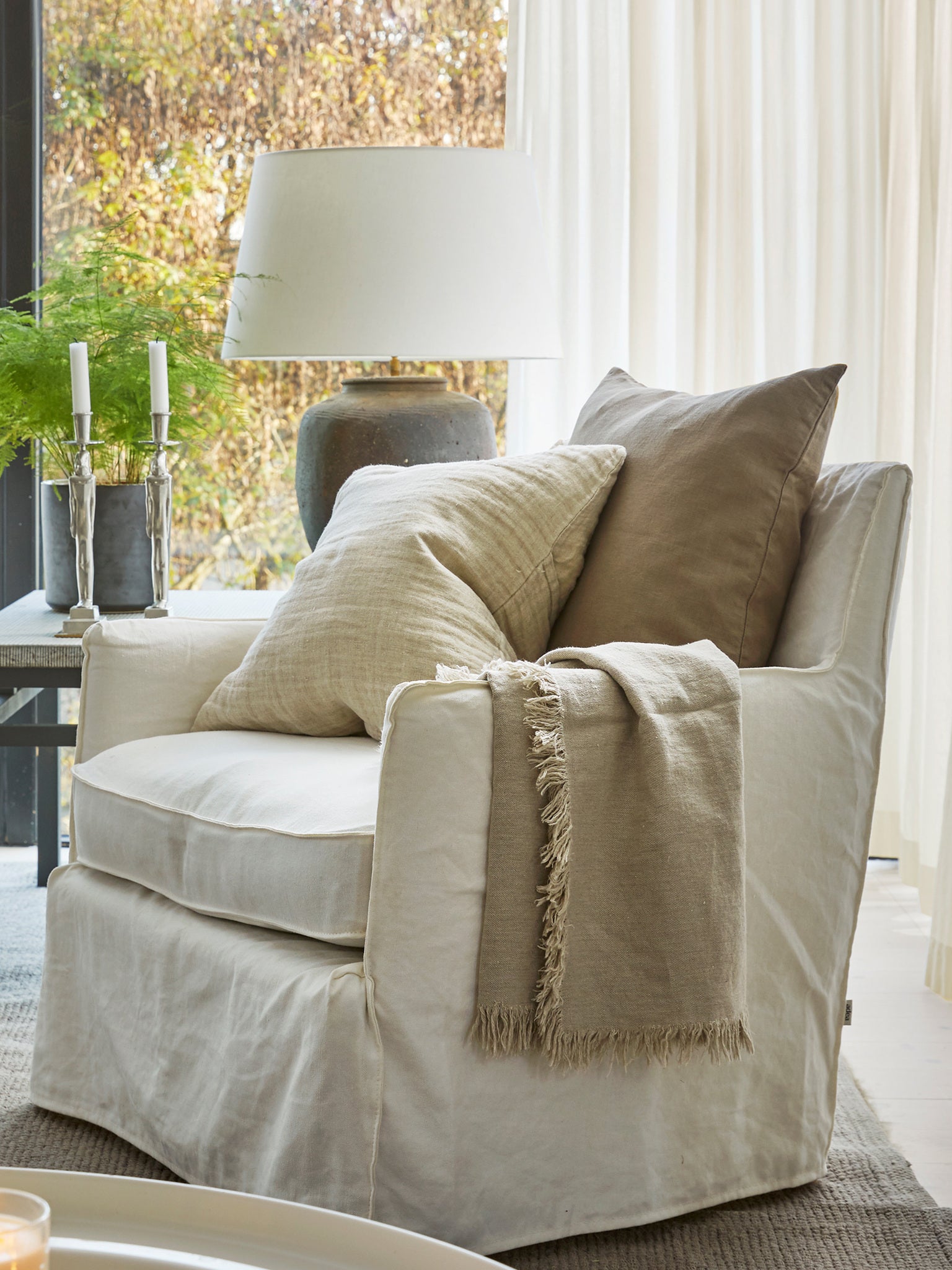 Hannelin Kuddfodral Natural 50x50 cm | HIMLA