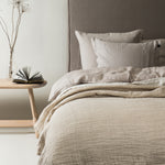 Hannelin Överkast Natural/White | HIMLA