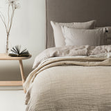 Hannelin Överkast Natural/White | HIMLA