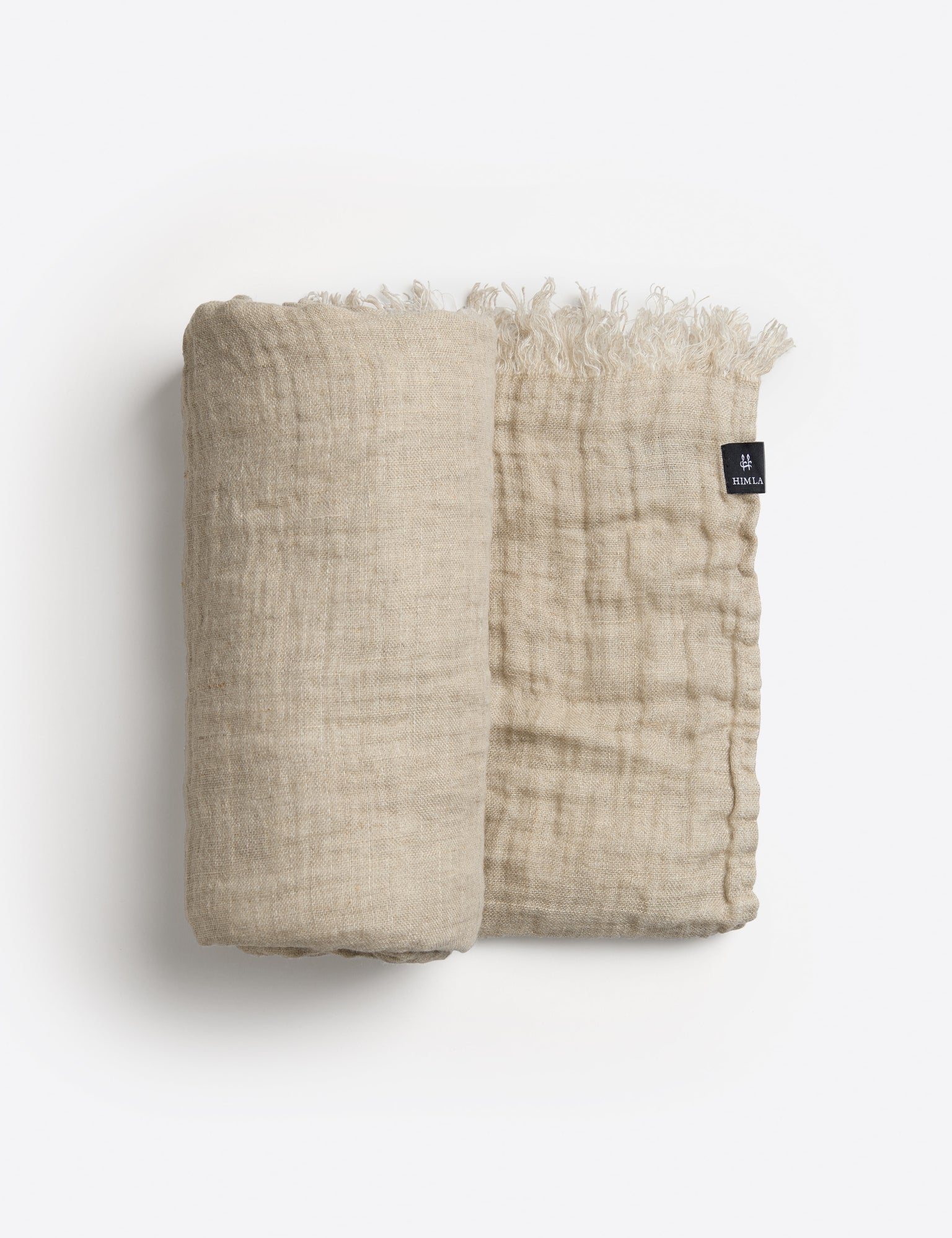 Hannelin Pläd Natural/White | HIMLA