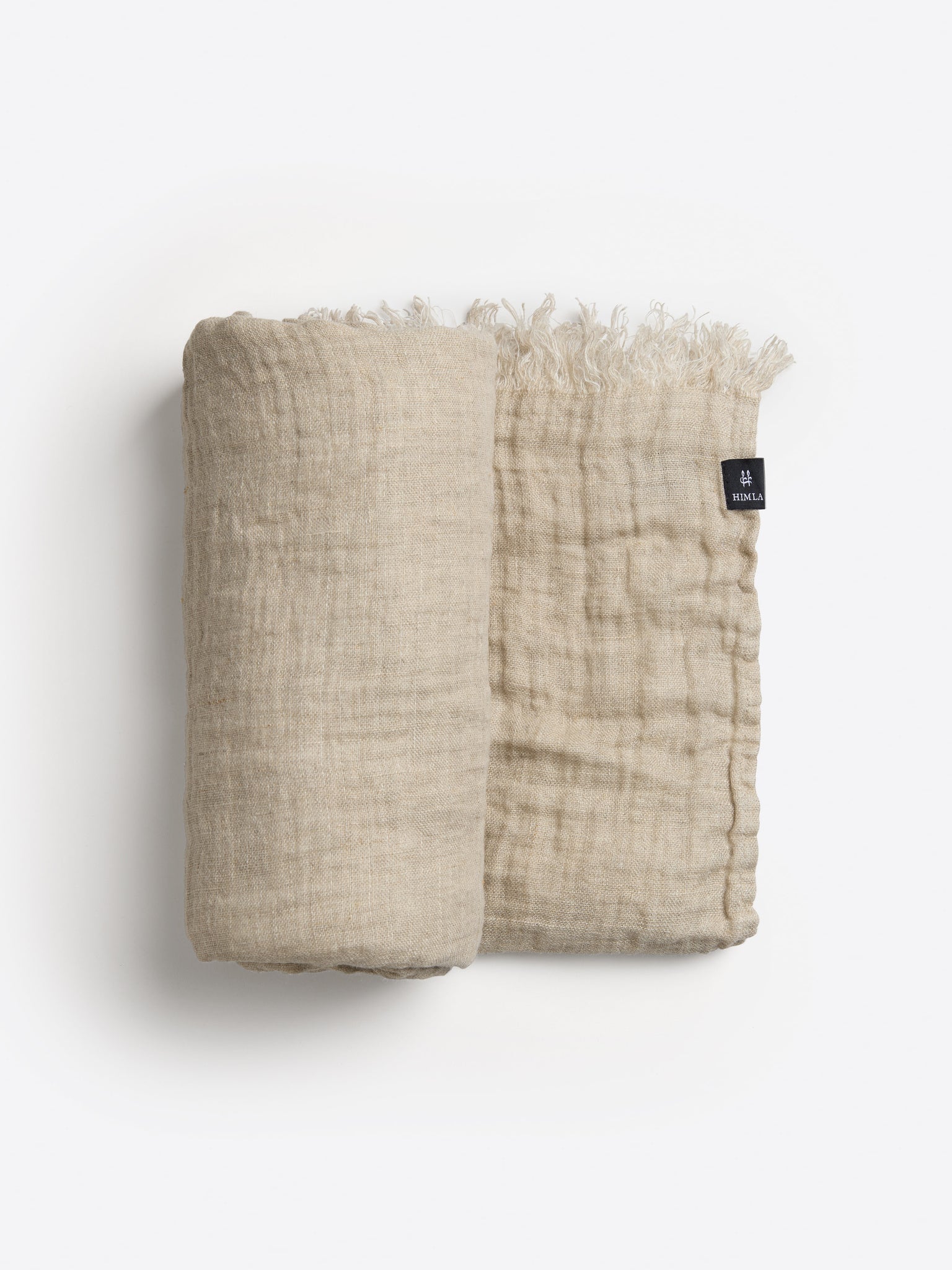 Hannelin Pläd Natural/White | HIMLA