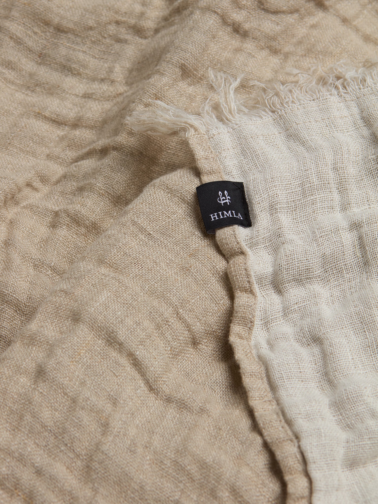 Hannelin Pläd Natural/White | HIMLA