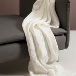 Hannelin Pläd White/White | HIMLA