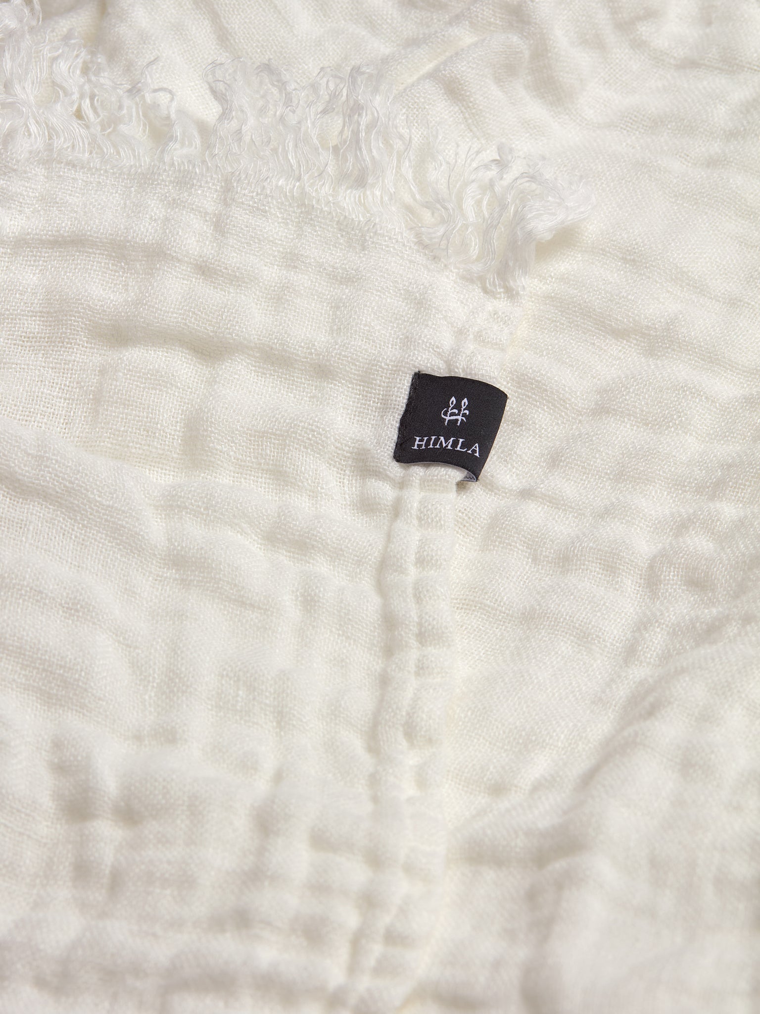 Hannelin Pläd White/White | HIMLA