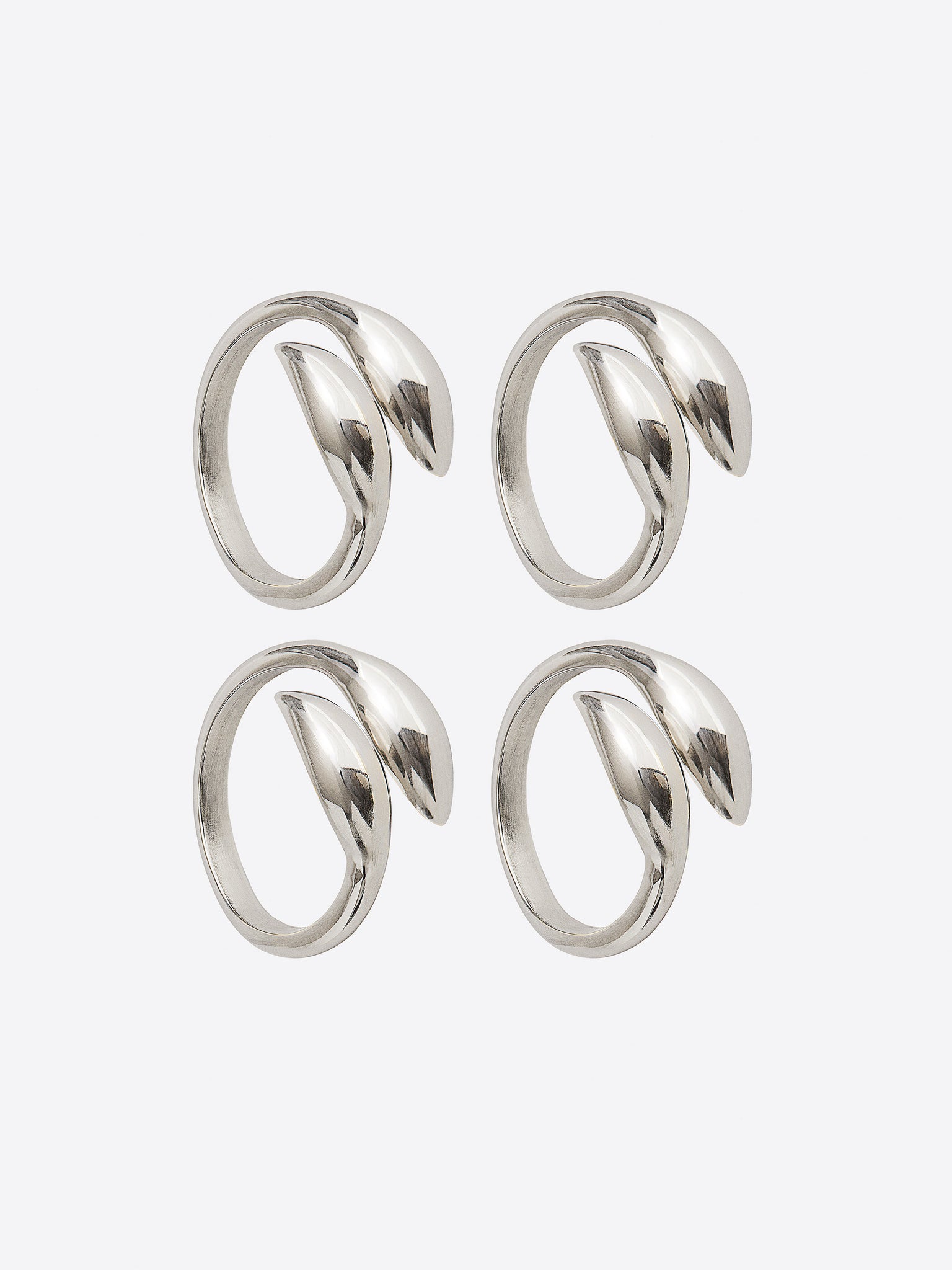 Inverness Servettring Silver 4-pack | HIMLA