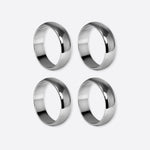 Monaco Servettring Silver 4-pack | HIMLA