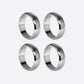 Monaco Servettring Silver 4-pack | HIMLA
