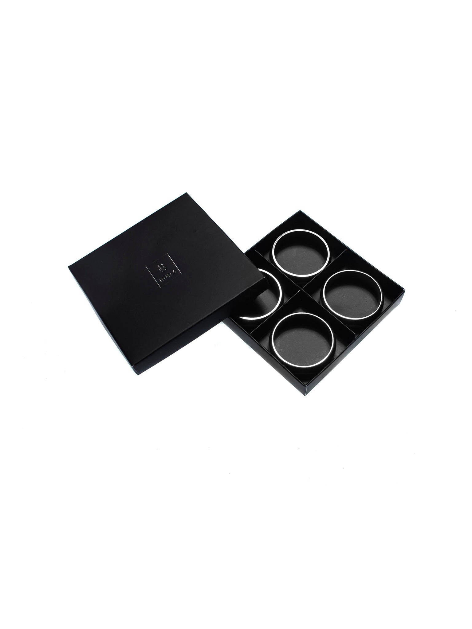 Monaco Servettring Silver 4-pack | HIMLA