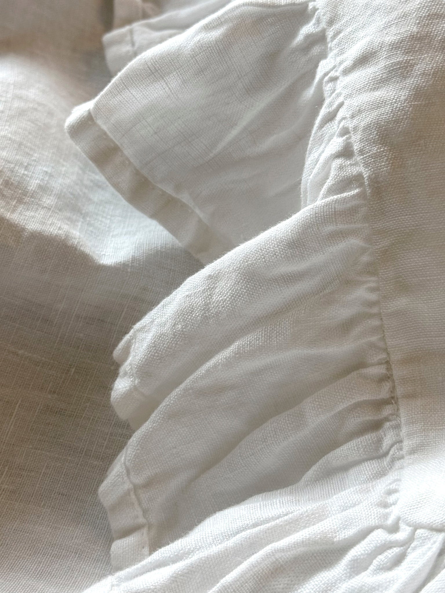 Sunrise Frill Örngott White | HIMLA