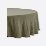 Sunrise Rund Linneduk Khaki | HIMLA