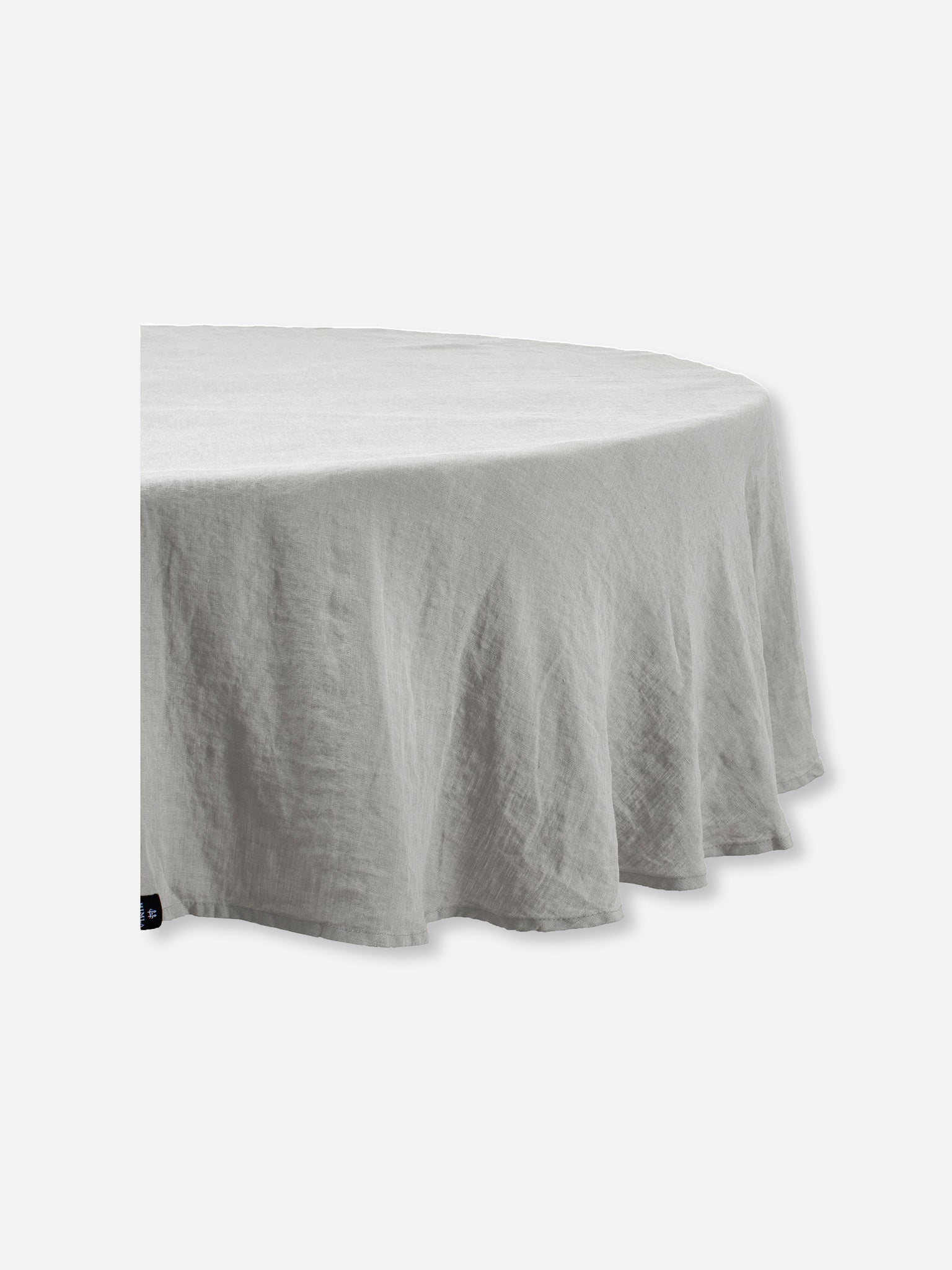 Sunrise Rund Linneduk Silver | HIMLA