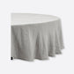 Sunrise Rund Linneduk Silver | HIMLA