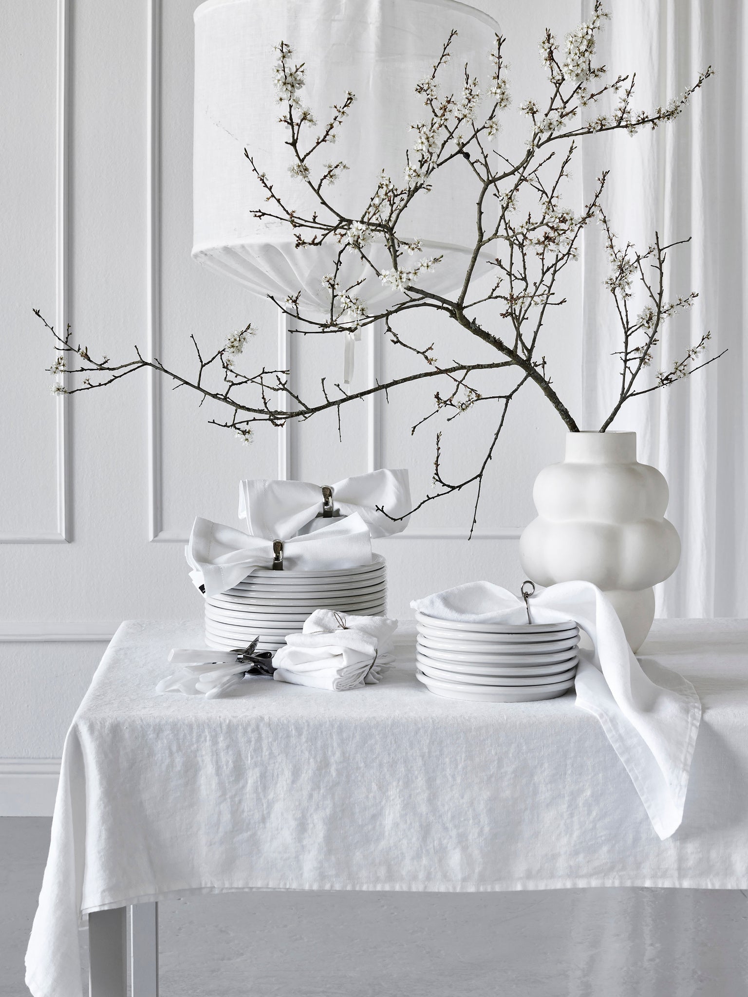 Sunshine Linneduk White | HIMLA