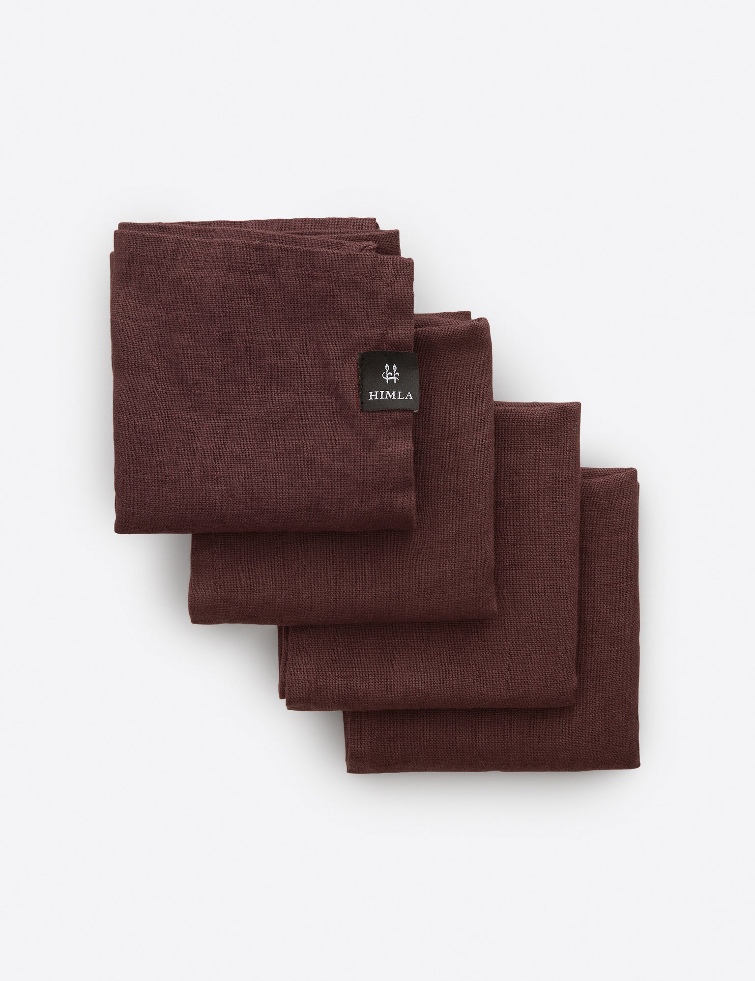 Sunshine Linneservett Burgundy 4-pack | HIMLA