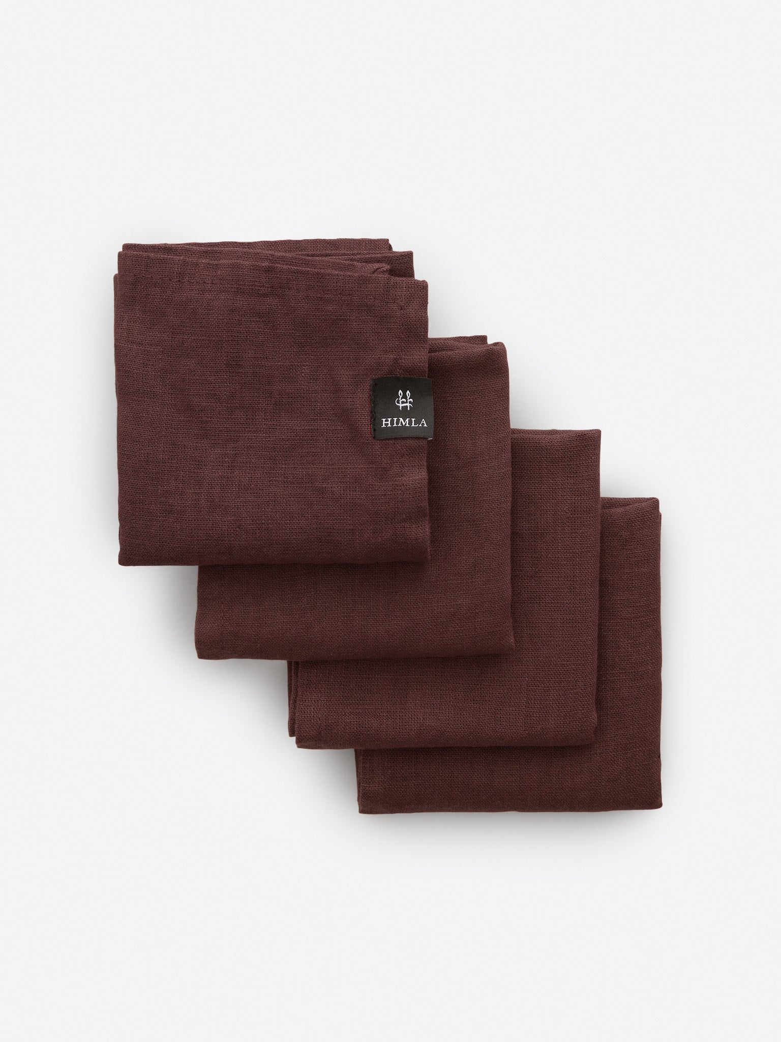 Sunshine Linneservett Burgundy 4-pack | HIMLA
