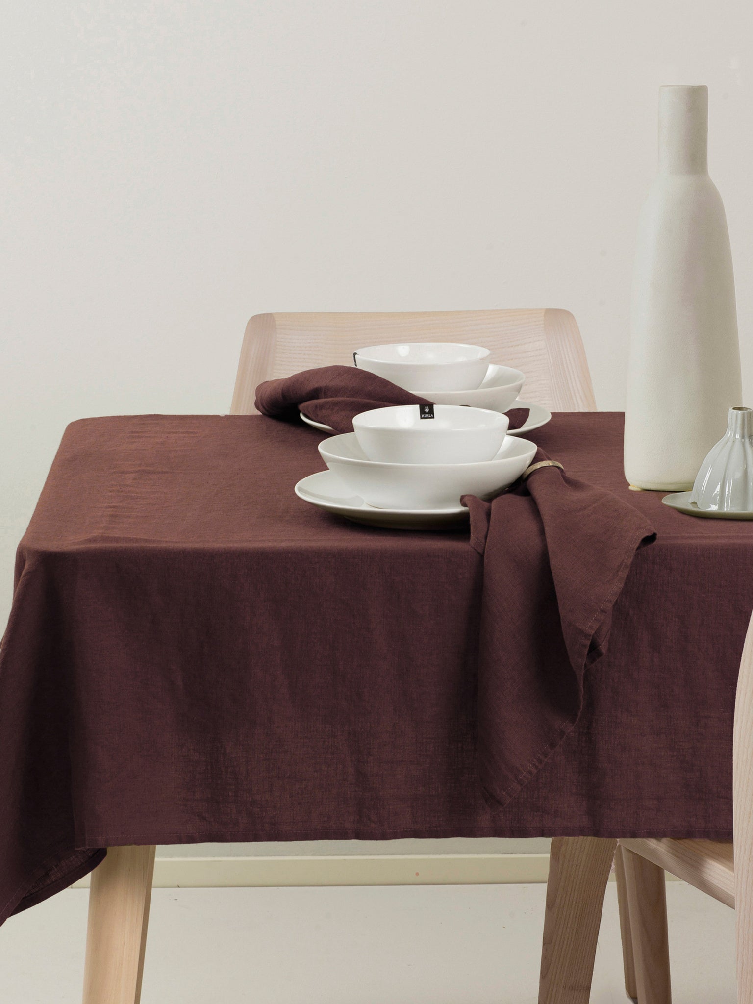 Sunshine Linneservett Burgundy 4-pack | HIMLA