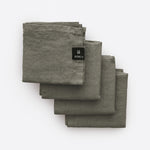 Sunshine Linneservett Charcoal 4-pack | HIMLA