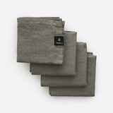 Sunshine Linneservett Charcoal 4-pack | HIMLA