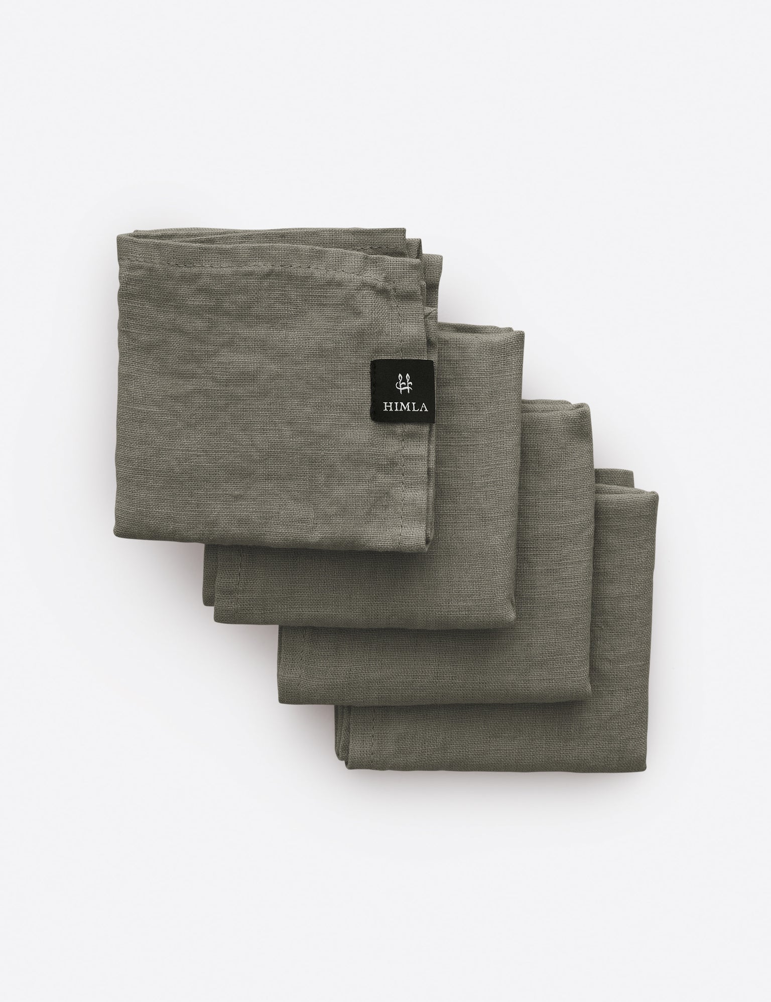Sunshine Linneservett Charcoal 4-pack | HIMLA