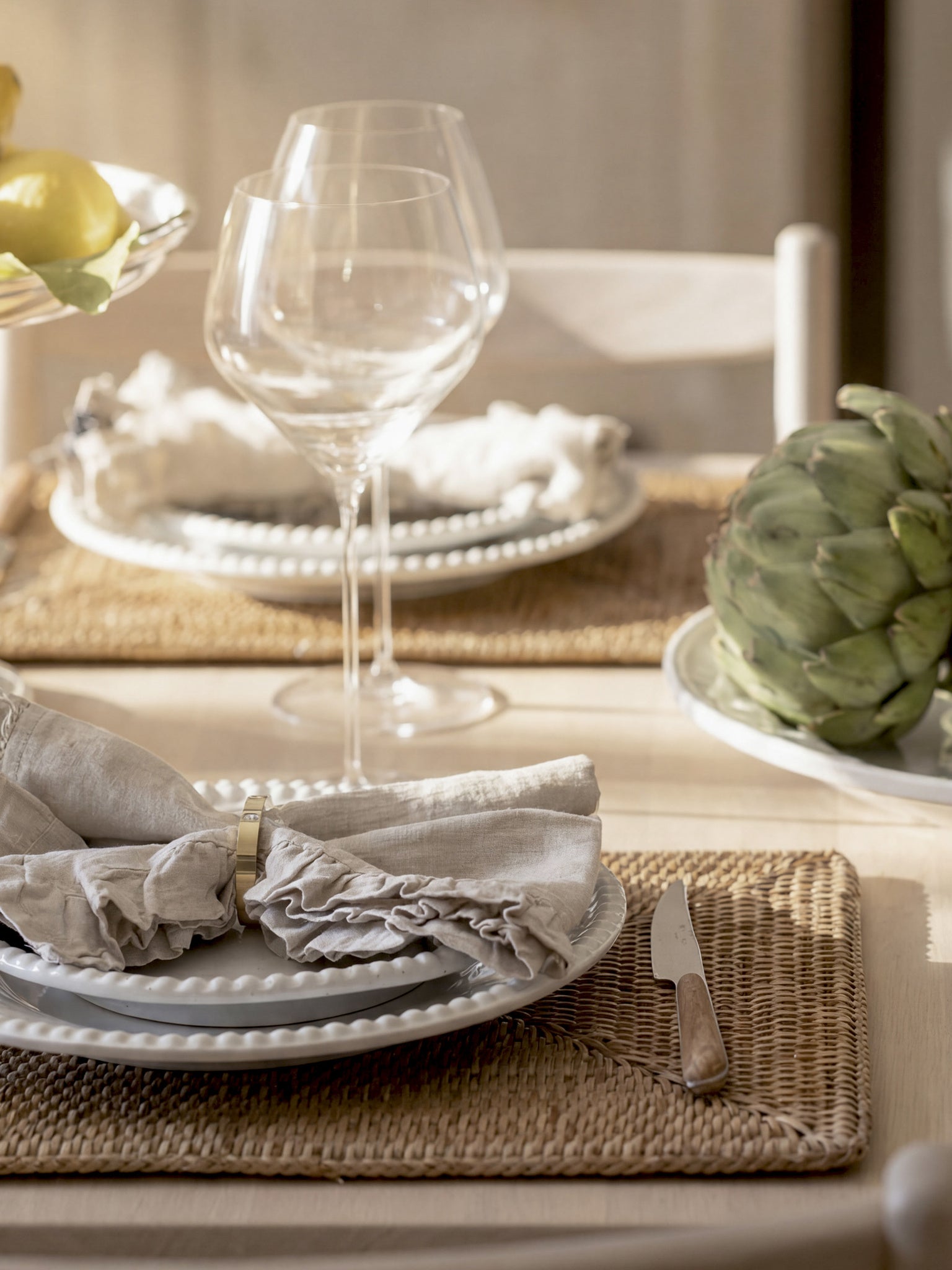 Volin Linneservett Oatmeal | HIMLA